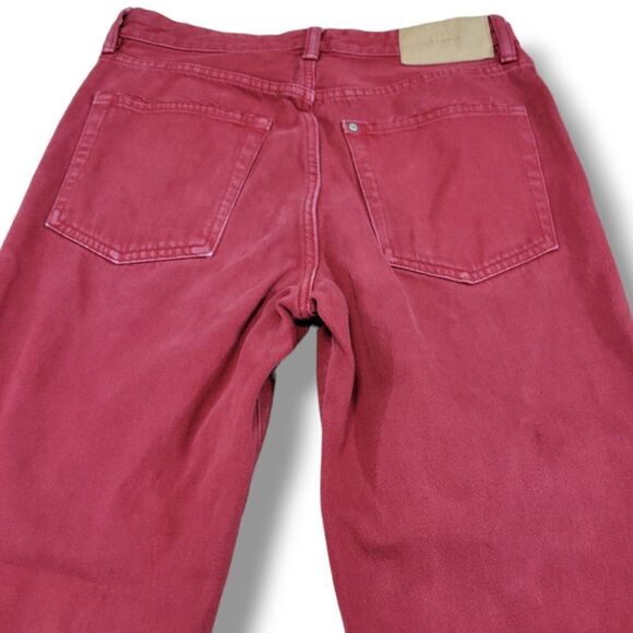 & Denim By H&M Jeans Size 27 W28"xL28" Vintage Fit High Waist Jeans Straight Leg - Picture 5 of 8